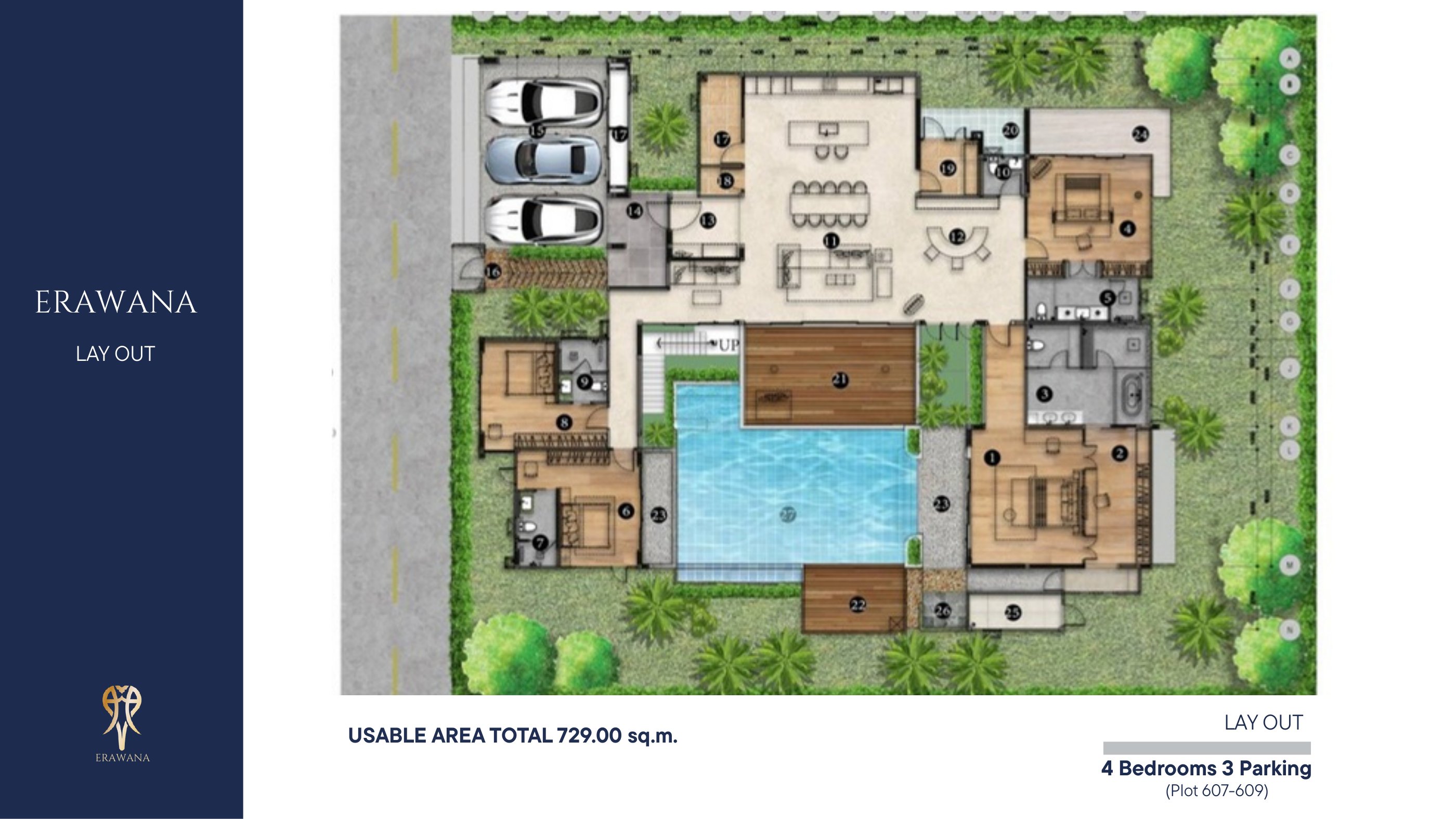 Layout B — 729 sq.m.